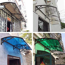 YJKDM Tenda da Sole per Porte e finestre, tettuccio Parasole UV per terrazzo Esterno, Tenda Antipioggia silenziosa Multifunzione, 6 Misure