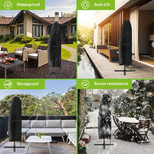 YuYo Coperture per Ombrelloni Giardino, 2-4 m Grande Copertura per Ombrellone Sbalzo Impermeabile Copertura Ombrellone Decentrato, Resistente Nero Copertura Ombrellone, 280 x 30 x 80/46 cm