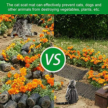 TANGX Garden Cat Scat Spike Mat,Anti-Cat Network Grab Stopper Prickle Strip per Interni Ed Esterni