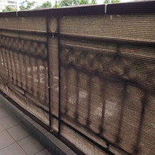 COFFEE CAT Paravento per Balcone (Venduto A Metro) - Rete in HDPE da 80 Cm di Larghezza, 200 G/M², Parasole, Vela Marrone