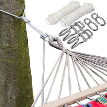 Kit per Appendere la Vostra Amacha agli Alberi | Corda 6 m | Peso Massimo supportato 160 kg | Kit Completo