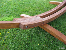 SAS AS-S Amaca XXL Deluxe Nobile 410cm con Cornice in Legno larice MOD. Filled Edition Cream