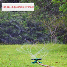 kdjsic Irrigatore Automatico d'Acqua da Giardino Rotante a 360 Gradi 3 ugelli irrigazione Erba Prato impianto di irrigazione Strumenti per Tubi