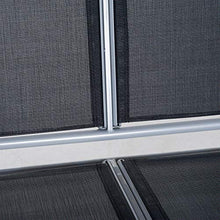 giordano shop Dondolo 3 Posti da Giardino 170x110x153 cm in Acciaio Nero e Argento
