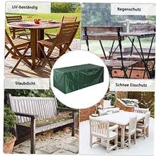 Giardino di copertura di mobili di protezione rettangolare in poliestere verde Meteo impermeabile resistente per Outdoor Patio