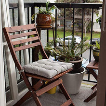 L.TSN Cuscini per mobili da Giardino, Cuscino per Sedia, Cuscino per Sedile in Vimini per Interni/Esterni con Lacci per Antiscivolo, Morbido e Confortevole, Cucina da Giardino di casa, 45 x 45 c