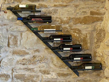 DanDiBo Scaffale per Vini Porta-Bottiglie Diagon 100 cm in Metallo Scaffale Porta-Bottiglie Bar (Versione Destra)