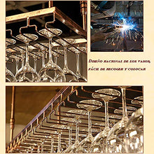 JHGJBJ Bottiglia di Vino/Coppa Cremagliera del Vino Supporto A Parete Kitchen Bar Bodega por, Regolabile in Altezza: 30-60 Cm, (Color : Brown)