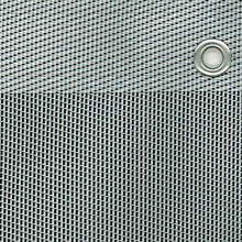 tenax Texstyle Rete Tessuta Decorativa frangivista in PVC e Poliestere, Argento