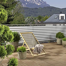 Windhager – Telone per Balcone Sylt, 0,9 x 5 m, Colore: Grigio/, Bianco, Multicolore