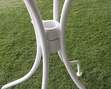 XONE SRL Tavolino David Tondo Stile Antico d. 60 cm. Bianco - Stile Liberty