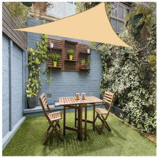 Tenda A Vela Triangolare 3x3x3m , Tenda da Sole per Terrazza Giardino, Tenda da Sole per Esterni Impermeabile, con Corda，Rosso