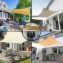 Wayrank Tenda da Sole per Esterno, Impermeabile Tenda a Vela Parasole Rettangolare 2 x 3m con Inox Installazione Kit di Fissaggio per Giardino Terrazza Balcone