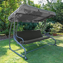 Beautissu Cuscini per dondoli e altalene da Giardino & Balcone Loft HS - Set da 2 unità 180x50 cm - Grigio Grafite