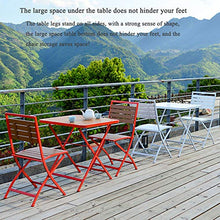 Set 3 pezzi tavolo e sedia pieghevoli da esterno in legno da balcone, caffetteria, negozio di tè al latte, combinazione di tavolo e sedia da esterno, set di mobili da terrazza giardino patio