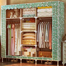 JFFFFWI Armadio Guardaroba Semplice 46 * 168 * 165cm Semplice Armadio Steel Frame Frame Wardrobe (Colore: C)
