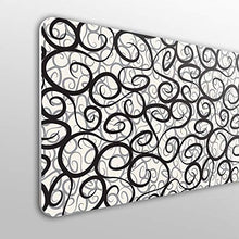 Megadecor- Testiera per letto in PVC, 10 mm, decorativa, design astratto con spirali e riccioli