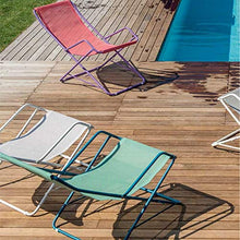 Emu Bahama Sdraio Oscillante Pieghevole Art. 170 Colore Blu Chiaro 61Telo in Textilene Colore Celeste 300-76