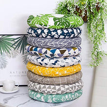 eewopjkj Cuscino per Sedile Rotondo Set di 4 Cuscini per Sedia Cuscino Edizione Bordo Sedile 40 x 40 cm Cuscino per Sedia da Giardino poggiapiedi da Giardino Balcone terrazza G