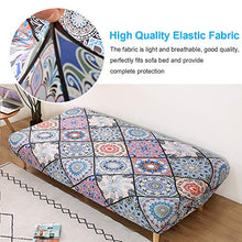 LiveGo, copridivano senza braccioli con motivo geometrico elastico per divano letto e divano letto pieghevole