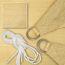 TecTake Tenda a Vela Solare Protezione Raggi UV Telo da Sole + Set di funi di Tensione - Modelli Differenti - (Triangolare | 3,6 m | No. 401808)