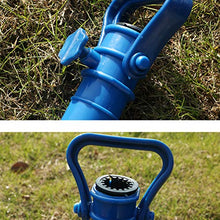 Yardwe 2 supporti regolabili per ombrellone da spiaggia in plastica, per ombrellone da spiaggia, blu (42 cm)