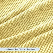 Su Subrtex - Copridivano a 3 posti, con 3 federe separate, per divano, protezione antiscivolo per mobili, colore: giallo chiaro - Arredi Casa