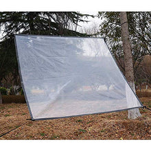 MTYLX - Telone di grandi dimensioni, resistente, trasparente, impermeabile, in plastica, per balcone, balcone, 3 x 4 m, 3 x 4 m