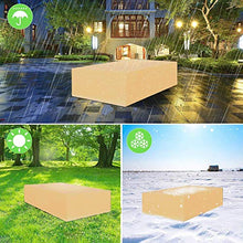 ZCED Copertura Mobili Giardino Rettangolare Copertura Tavolo Esterno Impermeabile Tessuto Oxford Resistente 420D Impermeabile E Antipolvere Anti-UV