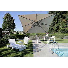 adami Ombrellone da Giardino Decentrato 4x4m in Alluminio Montana Sabbia