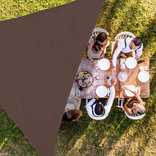 Relaxdays, Marrone Tenda a Vela Triangolare, Idrorepellente, Anti UV, Corde di Supporto, Terrazza e Giardino, 4x4x4 m, 4 x 4 x 4 m