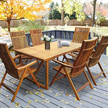 INTERBUILD REAL WOOD Sedia a Sdraio 5 Posizioni Stockholm