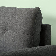 Zinus Divano Moderno Imbottito, Grigio Scuro, 158x78x80cm - Arredi Casa