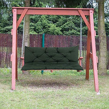 Maalr Cuscino Imbottito per Panca da Giardino, Cuscino con Schienale per Panca, Soffice e Comodo - per Panchine da Giardino e Dondoli, 100*100*10cm (Verde Scuro)