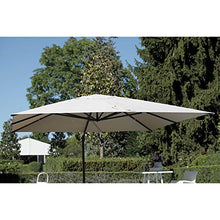 adami Ombrellone da Giardino Decentrato 4x4m in Alluminio Montana Sabbia