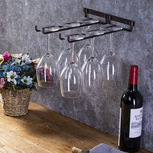 Confezione da 2 scaffali per bicchieri da vino da parete da appendere alla parete, per armadietto e bar, 30 cm