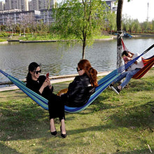 Yardwe Amaca Altalena Amaca da Esterno Amaca di Tela Multifunzionale Amaca per Campeggio Campeggio 260 x 80 cm (Blu)