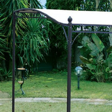 Gazebo in ferro da giardino per esterno cm 3 x 2.5 ecru'