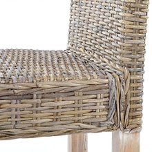 Set 4x sedie Littau Kubu rattan sala pranzo 56x43x89cm