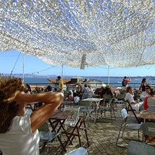 AWCPP Netting Camo Netting Shading Net Camouflage Reticolato per Bambini | Vele Ombrellone Oxford Tenda Di Stoffa Campeio Ornamento Dell'Esercito, Bianco,Bianca,3 * 6M.