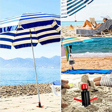 YUEXING 2 Supporti per Porta ombrellone, Ancoraggio per ombrellone, picchetto per ombrellone, ombrellone da Giardino in Sabbia
