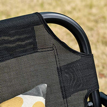 giordano shop Dondolo 3 Posti da Giardino 172x110x155 cm in Metallo e Textilene Nero