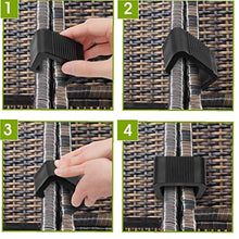Clip Outdoor Furniture Patio Wicker clip di plastica Divano Connect Clamps per sedie mobili da giardino del sofà 10PCS 4.25CM