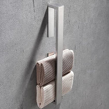 Melairy Bagno Portasciugamani 40CM Autoadesivo Per Porta Salviette in Acciaio Inossidabile Porta Asciugamano Spazzolato