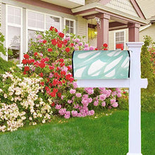 Petali di menta astratto design unico cassetta delle lettere magnetico copre la copertura della cassetta delle poste per giardino giardino giardino giardino dimensioni standard 53 x 45 cm