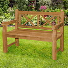 Panchina da giardino XXL in legno massiccio di teak