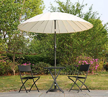 Angel Living® Ombrellone Rotondo Inclinabile in Alluminio da 250cm (Crema)