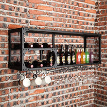 Splendidamente Portabottiglie Peaceip Ferro Appeso A Parete Doppio Bar Ristorante Bar Decorazione Capovolto Porta Bicchiere Casa (Dimensioni: 150cm)