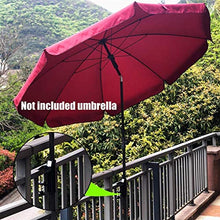 DIBAO Base di Parasole Giardino Resistente Porta Parasole per Balcone Patio ringhiera Giardino Ombrello Supporto Staffa Staffa Clip Tavolo da Esterno Clip Fisso