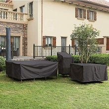 HUTHIM Coperture per Mobili da Giardino,Copertura Tavolo Giardino Esterno 242 X 162 X 100cm Rectangular Copritavolo Impermeabile Resistente UV Tessuto Oxford 420D, per Copri Tavolo e Sedie Da Esterno